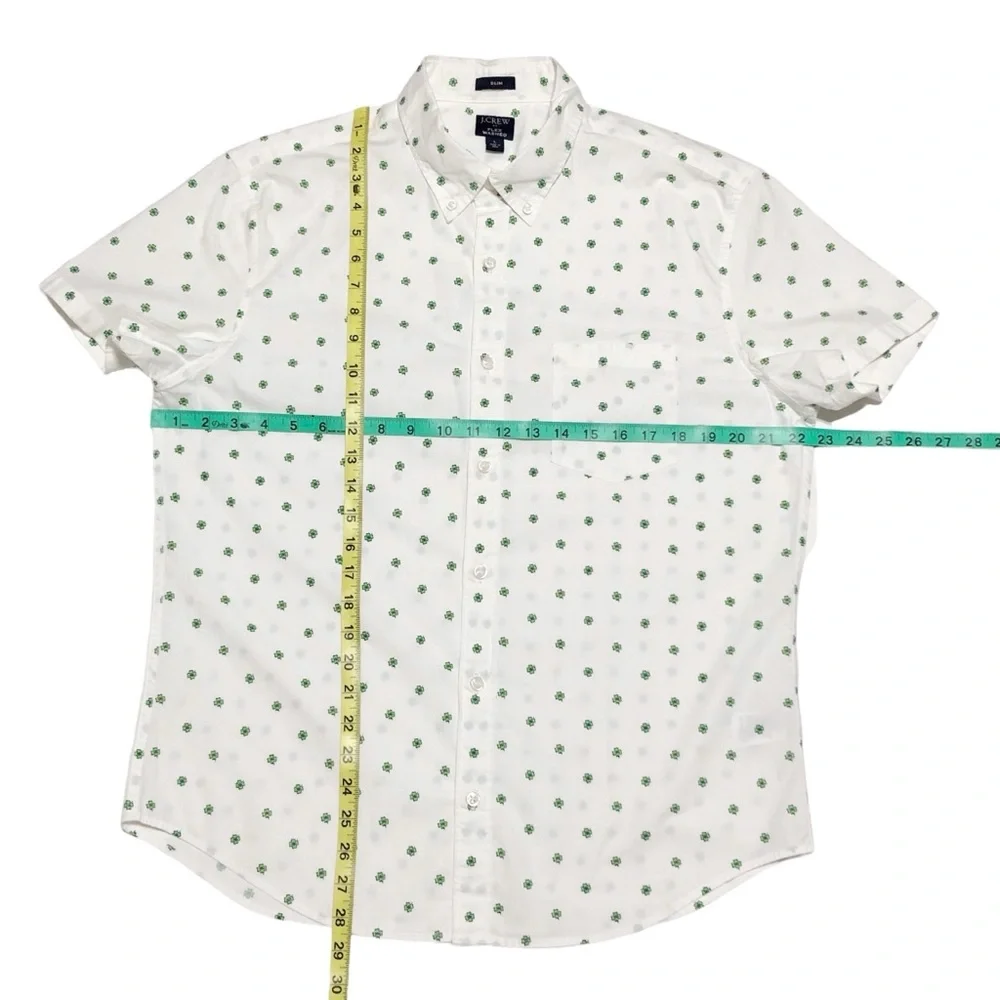 J Crew Flex Washed Printed Button Down Shirt - Picture 8 of 9